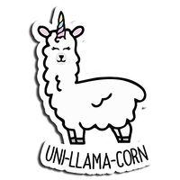 Llama Sticker Unicorn Stickers Waterbottle Sticker Tumblr Stickers Laptop Stickers Vinyl Stickers