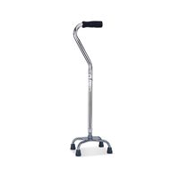 Height Adjustable Four-Wheeled Cane Walker Multifunctional Anti-Skid Aluminum Cane Small Base Elderly Disabled