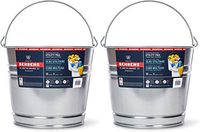 Behrens 1210GS 10-Quart Galvanized Steel Pail (2 Pack)