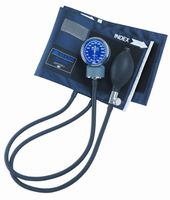 MABIS Signature Series Aneroid Sphygmomanometer with Blue Nylon Cuff for Home or Professional Use, Large Adult, Blue