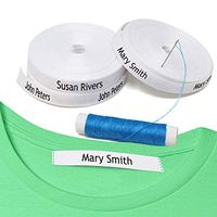 100 Personalized Labels to Mark Clothes. Sewing Tape in Clothes. Gentle with Your Kids Skin, for Children's School Uniform/Clothing Labels for Kids, Baby and Children. Send Text in Gift MESAGE