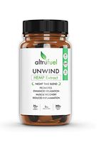 AltruFuel Unwind - Natural Hemp Oil with Melatonin and Valerian Root [Promotes Sleep, Muscle Recovery and Relaxation] - 6 Vegan Caps