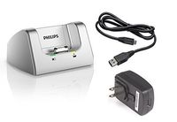 Philips ACC8120 Pocket Memo Docking Station with USB Power adapter and USB Cable
