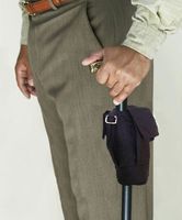 Designer Cane Bag (Black Flow Pocket)