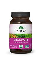ORGANIC INDIA Shatavari Supplement, Ayurvedic Herb to Balance Hormones, 90 Veg Capsules