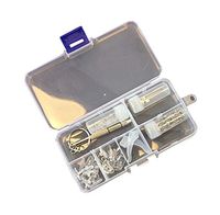 Eyeglass Sun Glasses Screw Nut Nose Pad Optical Repair Tool Assortment Kit Set,C