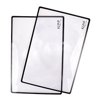 Beautyflier 3X Magnification Pack of 2 Portable Magnifier Sheet 7.0inch X 4.5inch Fresnel Lens Ideal For Reading Low Vision Aids On Map Newspapers Instruction