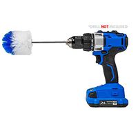 RotoScrub Long Reach Drill Brush Attachment, All Purpose for Car Tires, Toilets, Corners, Edges, Hard to Reach Areas, Heavy Duty Bristles