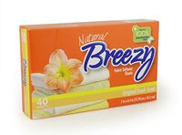 Breezy Original Fresh Biodegradable Fabric Softener Sheets, 40 Count