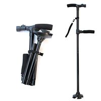 FMXYMC Telescopic Walking Sticks for Elderly Folding Walking Cane LED Trusty Lightweight Aged Old Men T Handle Trekking Hiking Poles