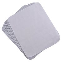 Pack of 10pcs Microfiber Eyeglass Cloth Cleaning Lens Glasses Screen Cleaner - Grey, 15cm x 18cm