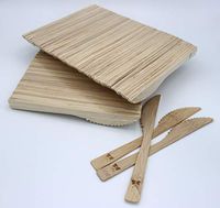 Disposable Bamboo Knives, 200pk, All Natural, Eco-Friendly