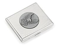 Cigarette Case Metal Motor Eagle Silver Paranoia Hold Smoke Regular Size Tobacco