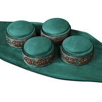 Ibnotuiy Portable Smokeless Copper Moxibustion Box with Purifier Package for Arthritis Pain Neck Waist Joint (4 Pocket Package)