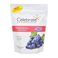 Celebrate Vitamins - Multivitamin Soft Chews - Grape - 60