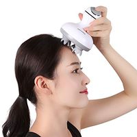 Handheld Scalp Massager, Rechargeable Electric Scalp Body Massager, Portable Handheld Massager 4 Heads with 84 Nodes for Stimulating Hair Growth.Relief Headache Pain