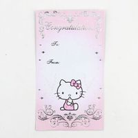 Hello Kitty Wedding Envelope: Pink/Silver