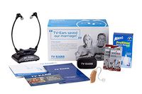 TV Ears Grab-n-Go V2 Hearing Amplifier: Single Hearing Aid Device and Analog TV Headset System for Hearing Loss Amplified Television Watching for Seniors - Doctor Recommended, Left Ear Kit