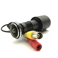 Eversecu 1080p AHD Fisheye Peephole Door Camera 2MP Hidden Door Security Camera 170 Degree Angle 1.78mm Fisheye Lens Home Security Mini CCTV Camera for AHD DVR ...