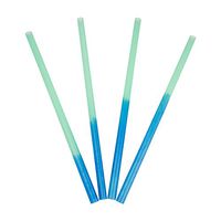 Color Changing Beautiful Plastic Straws - Changes from Green to Blue - Changes Color When Sipping a Cold Drink! Perfect for Shakes & Smoothies! Frozen Dessert Supplies - Fast Shipping! 50 Count