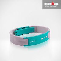 Purestrength MyID Luxe Medical ID Bracelet (Light Gray/Turquoise)