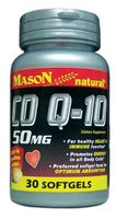 MASON NATURAL - Special - Q-10 CO-ENZYME 50MG SOFTGELS 30 per bottle (SINGLE BOTTLE)