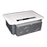 C2G/Cables to Go 16290 Wiremold  Evolution  Series Four Gang Wall Box