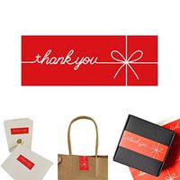 300Pack Thank You Stickers,Red,Rectangular,Bowknot,Decorative Sealing Adhesive Labels Sticker for Customizable Team Gifts,Boutique Supplies,Wedding,Party,Small Business Boutique Bags,Company Giveaway