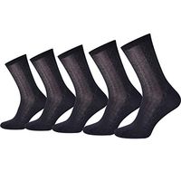 Ultra Thin Summer Cotton Mesh Socks for Men Breathable Dress Socks Ankle Length 5 Pairs