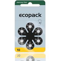 ecopack Hearing Aid Batteries, Size 10 (120 Total Batteries)