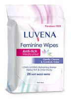 Luvena Anti-Itch Wipes, Medicated, 25 Count