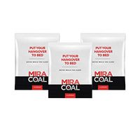 Miracoal Hangover Prevention with Organic Activated Coconut Charcoal | Detox and Relief Sample (3 Packs) for Alcohol Recovery | A Gluten Free Dietary Supplement with Electrolytes | for Travel (3)