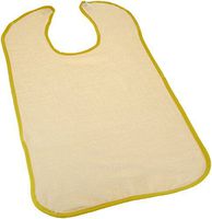 Terry Jumbo Cloth Food Catcher Yellow ,3 Per Pack
