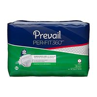 Prevail - Per-Fit 360° - Adult Incontinent Brief - Tab Closure Medium Disposable Heavy Absorbency - 96/Case - MCK