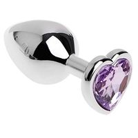 Yuxinger Stainless Steel Jewel Heart Anâl Būtt Plùg Adùlt Sèx Toyss for Wömén Mên