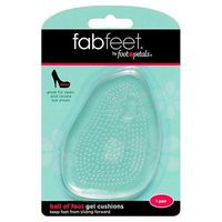 Fab Feet Women's Ball of Foot Gel Cushion Clear - 1 Pair Clear