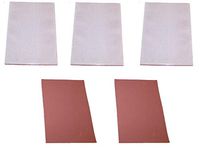 (5) 8" x 11" Match Strike Paper Striker Sheet Adhesive Back Survival Emergency Brown (3 Honeycomb Brown/ 2 Brown)