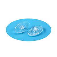 5 Pairs/Set Premium Quality Soft Silicone Universal Fit Eyeglass Nose Pads Symmetrical Oval Screw-in 15mm