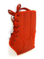 Safe-T-Gard Medium Lace Up Ankle Brace (Red)