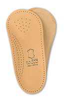 Orthotic Inserts Made in Germany | 3/4 Length, Quality Leather, Ultra-Light | Shoe Boot Insoles with Arch Support, Metatarsal Pad & Heel Cushion | Tacco Nova (37 EUR/US L6)