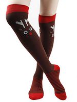 Gnpolo Christmas Compression Socks for Women & Men 15-20 20-30 mmHg Best Graduated Athletic Running Flight Travel Nurses Stockings