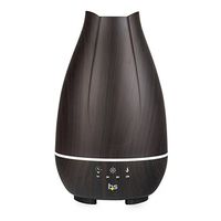 HealthSmart Aromatherapy Essential Oil Diffuser and Cool Mist Humidifier with 500ML Tank Ideal for Large Rooms Features Adjustable Timer, Mist Mode and 7 LED Light Colors, Brown