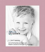 14x17 Soft Pink / Seashell Custom Mat for Picture Frame with 10x13 opening size (Mat Only, Frame NOT Included)