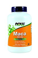 NOW Foods Maca 500mg, 250 Caps (2 Pack)