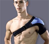 Left and Right Hand Shoulder Brace Support Sports Direct,Shoulder Stability Support Brace Sling with Pressure Pad (Blue)