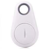 White Bluetooth GPS Smart Tracker, Anti-Lost Tag and Auto-Alarm Key/Pet/Kid Finder Suitable for Most Electronics with Bluetooth