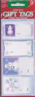 Adhesive Gift Tags Snowmen & Snowflake