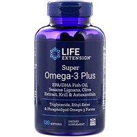Super Omega-3 Plus EPA/DHA with Sesame Lignans, Olive Extract, Krill & Astaxanthin 120 softgels-Pack-2