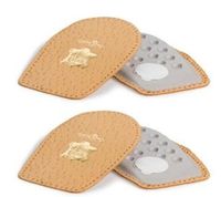 Pedag 13336 Perfect Extra Soft, Anti-Skid Heel Pad Cushions, Tan Leather, Medium (8L to 7M) (Pack of 2)