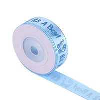 Nikou Baby Shower Ribbon - 10Yards/Roll Stain Ribbon Polyester Ribbon Baby Shower Christening Party Favor Gift Stain Ribbon (Color : Blue)